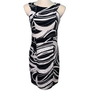Black/white classic shape w/beautiful neckline